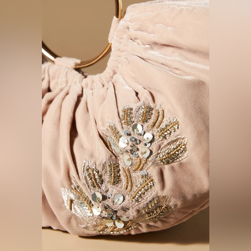 New Anthropologie Embellished Floral Satchel!!🔥🔥🔥 - Picture 3 of 14
